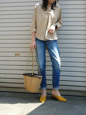 sashaさん（レディース・157cm）の春コーディネート