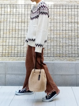 sashaさん（レディース・157cm）の冬コーディネート