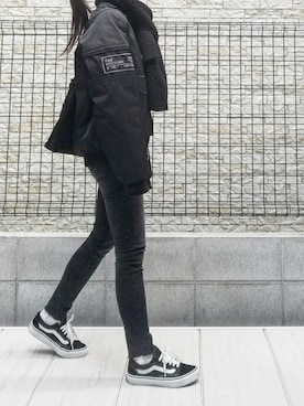 「ANDERSSON BELL（アンダースンベル）のアイテム（ジャケット/アウター）」を使った、sashaさん（レディース・157cm）の冬コーディネート