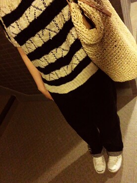 「CONVERSE（コンバース）のCONVERSE コンバース ジャック パーセル / JACK PURCEL（スニーカー）」を使った、▼さん（レディース・155cm）の夏コーディネート