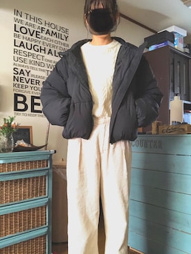 「2018マイベストコーデ」｜「アイテム（ダウンジャケット/コート）」を使った、ありんこさん（レディース・165cm）の冬コーディネート