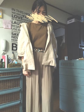 「DHOLIC（ディーホリック）のアイテム（その他アウター）」を使った、ありんこさん（レディース・165cm）の夏コーディネート