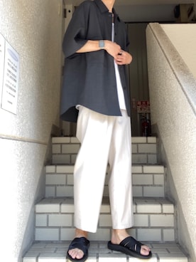 「リドム」｜「アイテム（アクセサリー）」を使った、ともきさん（メンズ・171cm）の夏コーディネート