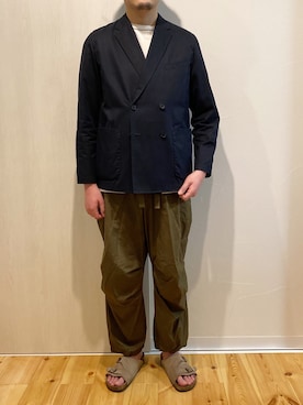 「ALLEGE（アレッジ）のアイテム（ジャケット/アウター）」を使った、fuemaruさん（メンズ・178cm）の春コーディネート