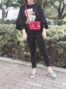 「オルチャンファッション」｜「アイテム（その他）」を使った、nさん（レディース・160cm）の秋コーディネート
