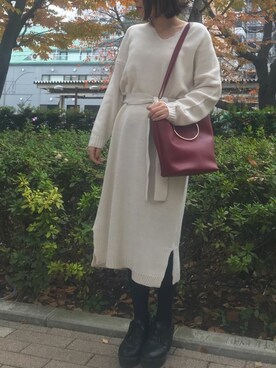 nさん（レディース・160cm）の冬コーディネート