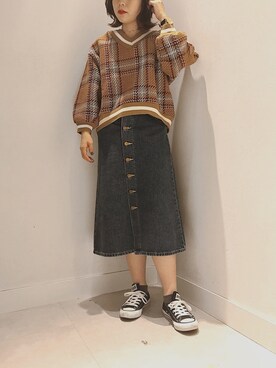 「YUKKAM（ユッカム）のアイテム」を使った、nさん（レディース・160cm）の秋コーディネート