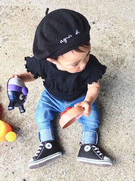 nanaさん（キッズ・80cm）の夏コーディネート