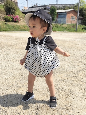 nanaさん（キッズ・80cm）の夏コーディネート