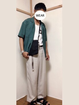 ぴーひでさん（メンズ・177cm）の夏コーディネート