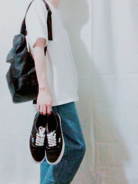 「UU（ユニクロ　アンダーカバー）のアイテム（バッグ）」を使った、Brandsonさん（メンズ・177cm）の夏コーディネート