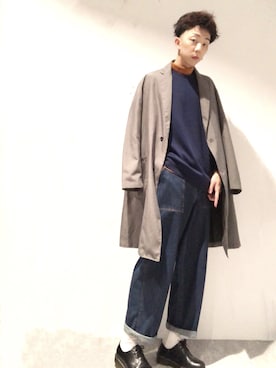 「RAGEBLUE（レイジブルー）のアイテム（マウンテンパーカー）」を使った、Brandsonさん（メンズ・177cm）の秋コーディネート
