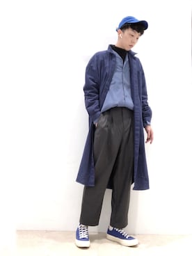 「SPAO（スパオ）のアイテム（キャップ）」を使った、Brandsonさん（メンズ・177cm）の冬コーディネート