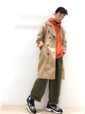 「SPAO（スパオ）のアイテム（ジャケット/アウター）」を使った、Brandsonさん（メンズ・177cm）の冬コーディネート