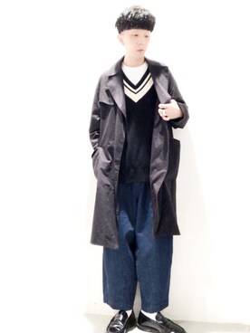 「SENSE OF PLACE by URBAN RESEARCH（センスオブプレイスバイアーバンリサーチ）のアイテム（マウンテンパーカー）」を使った、Brandsonさん（メンズ・176cm）の秋コーディネート