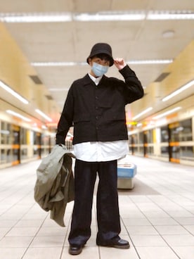 「UU（ユニクロ　アンダーカバー）のアイテム」を使った、Brandsonさん（メンズ・176cm）の春コーディネート