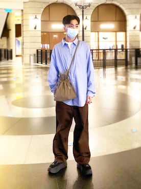 「UU（ユニクロ　アンダーカバー）のアイテム」を使った、Brandsonさん（メンズ・176cm）の夏コーディネート