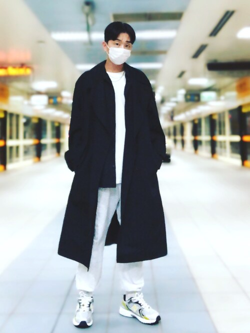 PLAY COMME des GARCONSのトレンチコートを使った人気ファッション