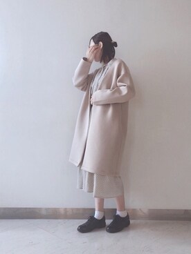 「ダンボール素材」｜「アイテム（ワンピース/ドレス）」を使った、Bambiさん（レディース・162cm）の冬コーディネート