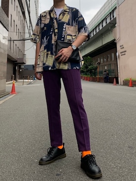 「大学生コーデ」｜「アイテム（アナログ腕時計）」を使った、るーとさん（メンズ・176cm）の夏コーディネート