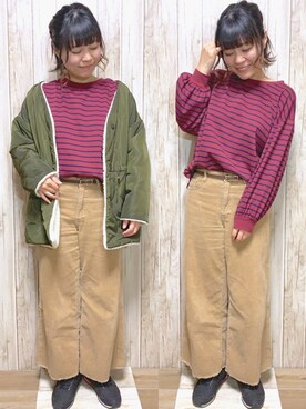 miru_pon.さん（レディース・163cm）の冬コーディネート