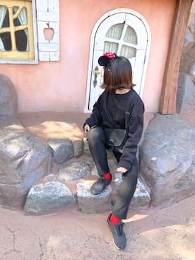 「黒パンツ」｜miru_pon.さん（レディース・163cm）の冬コーディネート