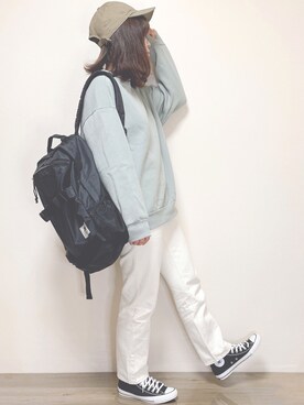 「ハイウエストストレートジーンズ」｜miru_pon.さん（レディース・163cm）の秋コーディネート