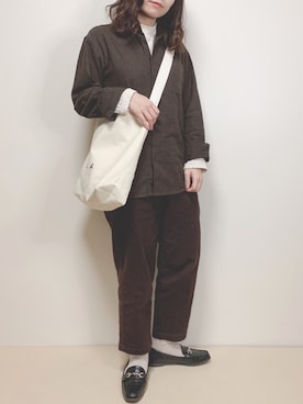 「アイテム（ステンカラーコート）」を使った、miru_pon.さん（レディース・163cm・20代）の冬コーディネート