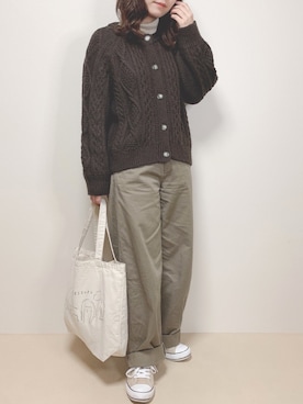 「アイテム（ステンカラーコート）」を使った、miru_pon.さん（レディース・163cm・20代）の冬コーディネート