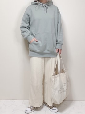 「フリルネック」｜「アイテム（その他）」を使った、miru_pon.さん（レディース・163cm）の冬コーディネート