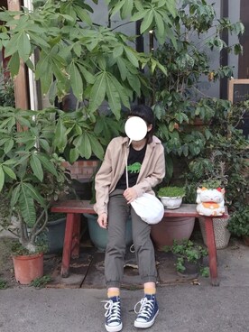 「NET（ネット）のアイテム（パンツ）」を使った、6水さん（レディース・148cm）の夏コーディネート