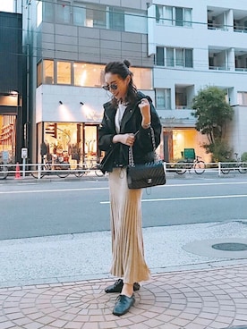 「AKTE」｜「アイテム（ブルゾン）」を使った、Seikoさん（レディース・163cm）の春コーディネート