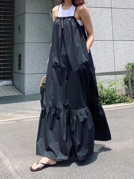 「AKTE（アクテ）のアイテム（ビーチサンダル）」を使った、Seikoさん（レディース・163cm）の夏コーディネート