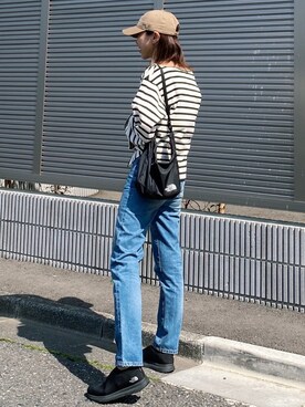 「AKTE」｜「アイテム（帽子）」を使った、Seikoさん（レディース・163cm）の春コーディネート
