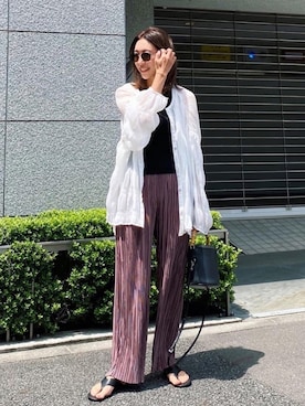 「AKTE（アクテ）のアイテム（サンダル）」を使った、Seikoさん（レディース・163cm）の春コーディネート