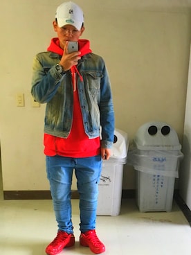 「ROCAWEAR（ロカウェア）のアイテム」を使った、masaki0217さん（メンズ・173cm）の冬コーディネート