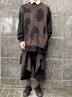 「NICK NEEDLES（ニックニードルズ）のアイテム」を使った、いっちぇいさん（メンズ・175cm）の冬コーディネート