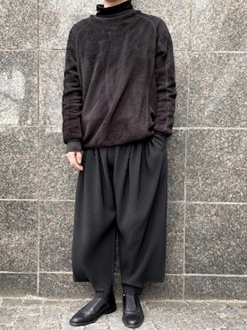 「PLEATS PLEASE（プリーツプリーズ）のアイテム」を使った、いっちぇいさん（メンズ・175cm）の冬コーディネート
