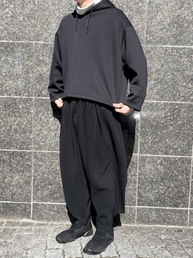 「PLEATS PLEASE（プリーツプリーズ）のアイテム」を使った、いっちぇいさん（メンズ・175cm）の冬コーディネート