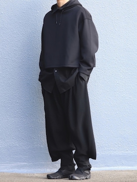「PLEATS PLEASE（プリーツプリーズ）のアイテム」を使った、いっちぇいさん（メンズ・175cm）の春コーディネート