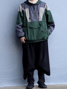 「BEAUTY&YOUTH UNITED ARROWS（ビューティーアンドユースユナイテッドアローズ）のアイテム（ナイロンジャケット）」を使った、いっちぇいさん（メンズ・175cm）の春コーディネート