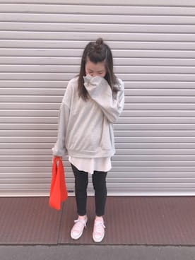 「SEVENDAYS=SUNDAY（セブンデイズサンデイ）のアイテム（チュニック）」を使った、atsumiさん（レディース・156cm）の春コーディネート