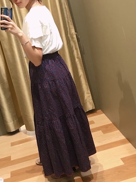 「白T」｜atsumiさん（レディース・156cm）の夏コーディネート