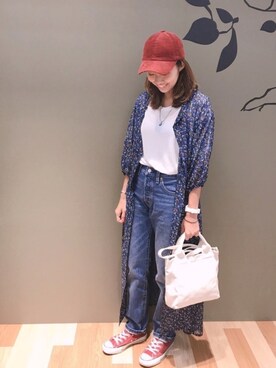 「シャツディガン」｜atsumiさん（レディース・156cm）の夏コーディネート