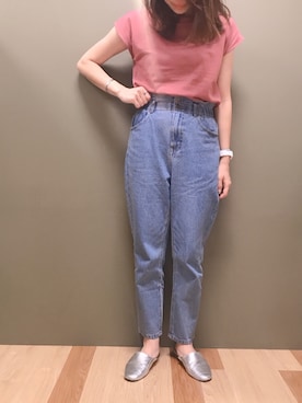 「ウォッシュデニム」｜atsumiさん（レディース・156cm）の夏コーディネート