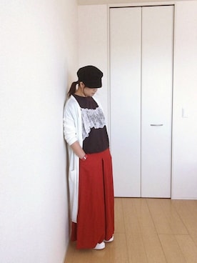 「LEPSIM（レプシィム）のマリンキャスケット　735142（キャスケット）」を使った、yuhinaさん（レディース・158cm）の春コーディネート