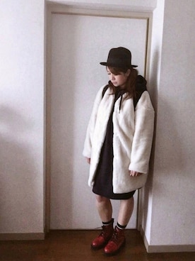 yuhinaさん（レディース・158cm）の冬コーディネート