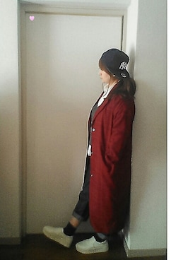 「LOWRYS FARM（ローリーズファーム）のアイテム（ステンカラーコート）」を使った、yuhinaさん（レディース・158cm）の春コーディネート