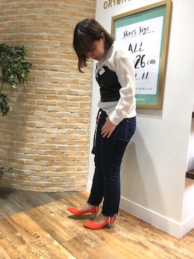 「チャンキーヒール」｜なんばマルイ店さん（レディース・156cm）の春コーディネート