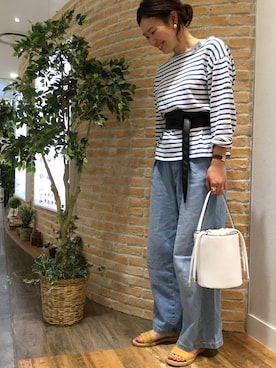 なんばマルイ店さん(レディース・156cm)の夏コーディネート